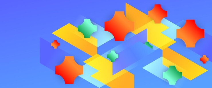 Vector colorful minimal geometric shape abstract banner for business banner formal backdrop prestigious voucher luxe invite wallpaper and background