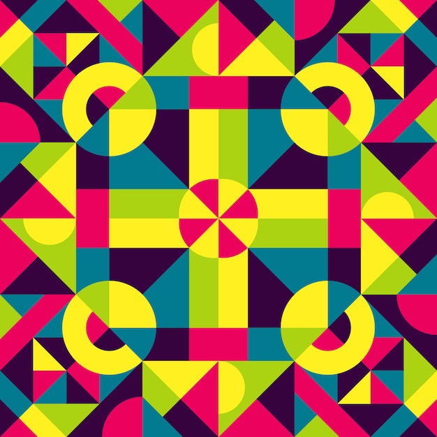 Vector colorful minimalist pattern