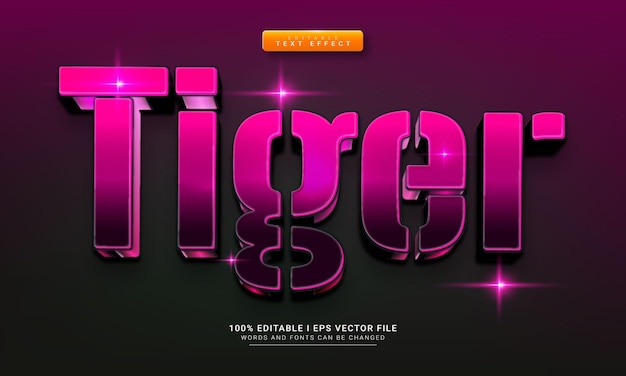 colorful modern 3d editable text effect and typography design