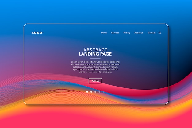 colorful modern abstract background landing page website