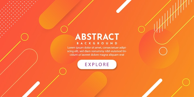 Colorful modern abstract geometric banner