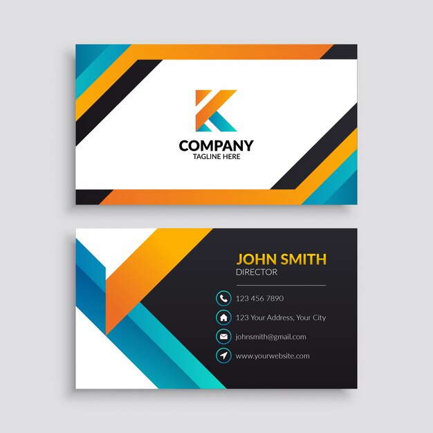 Colorful Modern Business Card Template