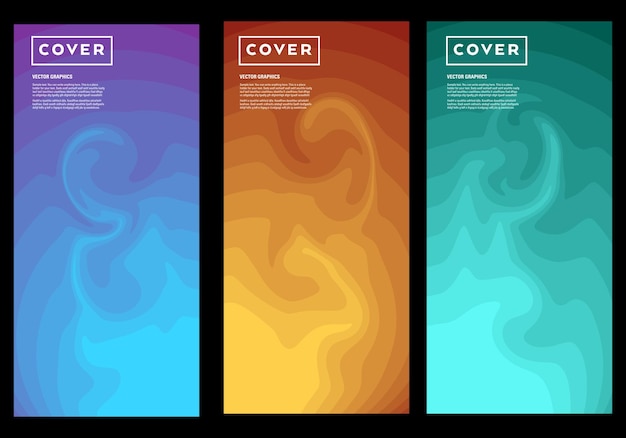 Colorful modern cover design with minimalistic abstract pattern