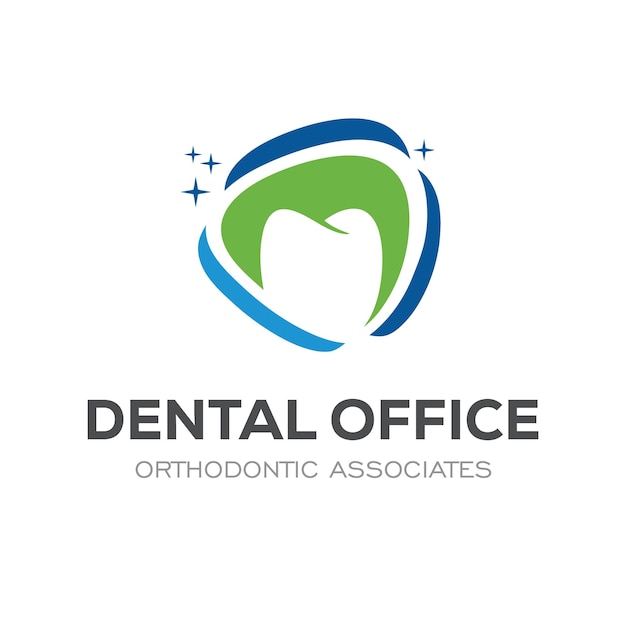 Colorful modern Dental Logo