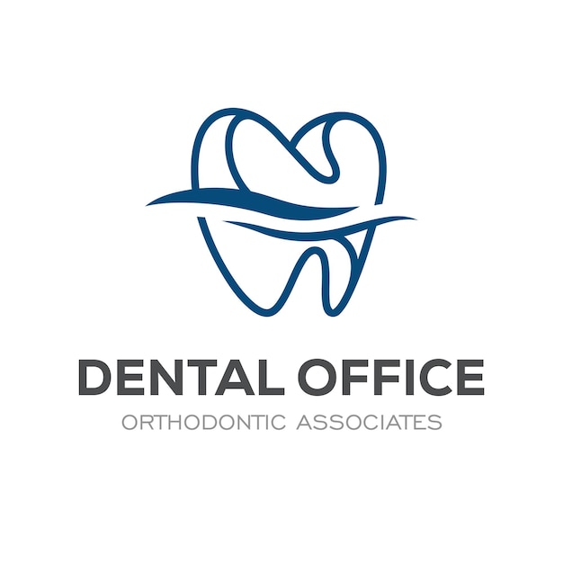 Vector colorful modern dental logo