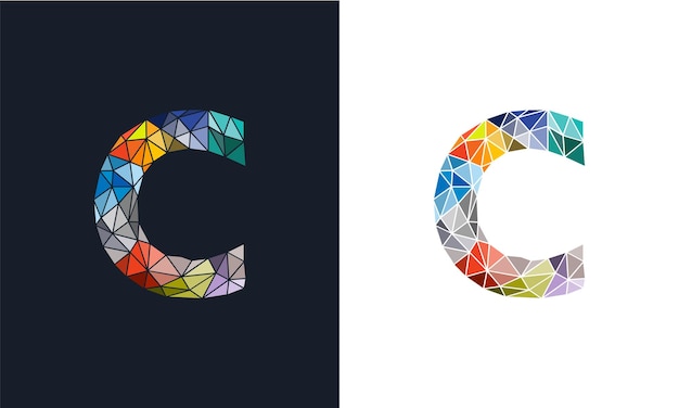 Красочный современный векторный шаблон логотипа буквы U