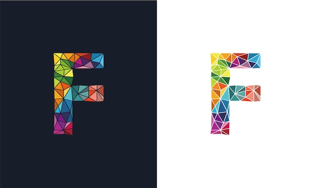 다채로운 현대 편지 U 로고 디자인 벡터 템플릿