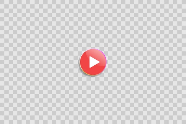 Colorful modern video play button icon
