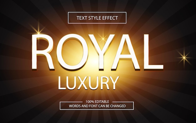 Colorful Modren royal text effect full edit able vector file