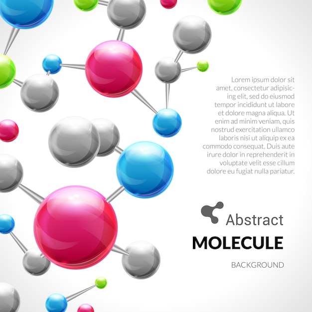 Colorful molecular background