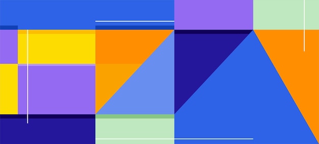 다채로운 모자이크 추상 배너 벡터 디자인