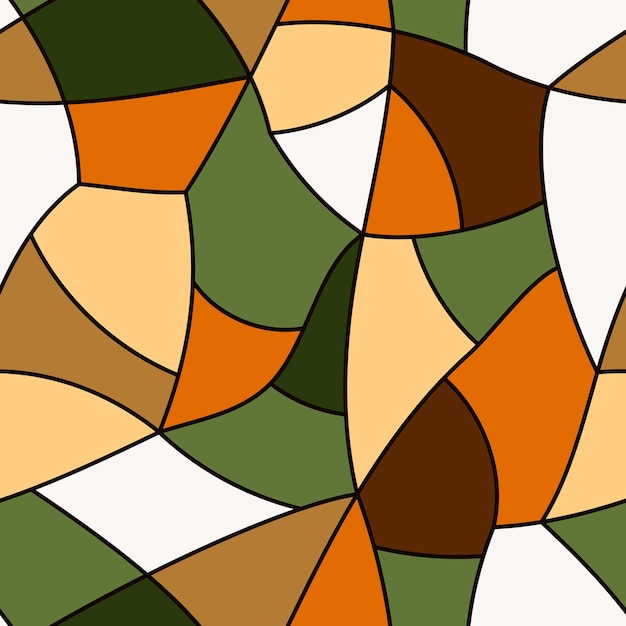 colorful mosaic seamless pattern like stained glass