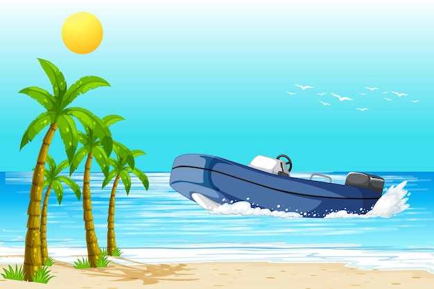 colorful nature landscape vector illustration for kids backgrounds