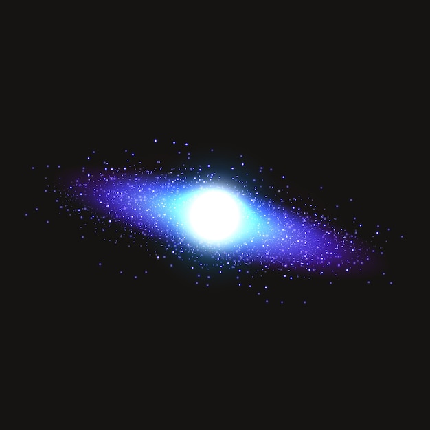 Nebulosa colorata sullo sfondo dello spazio.