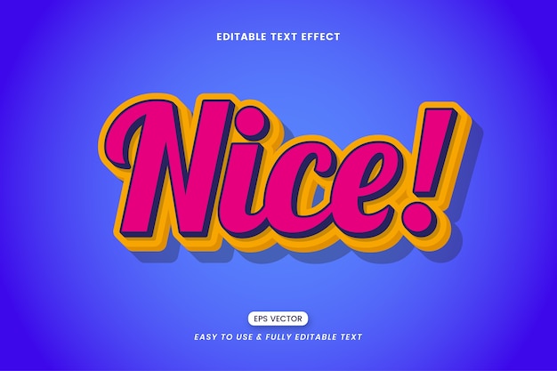 Colorful nice text style effect