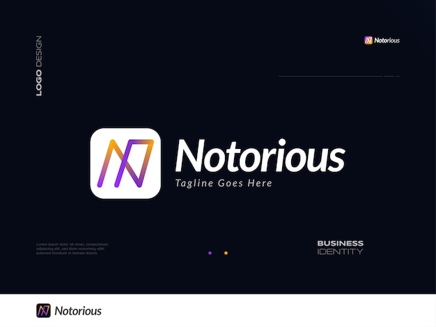 Colorful NN Initial Logo Design with Modern and Creative Concept Suitable for Business and Technology Logo