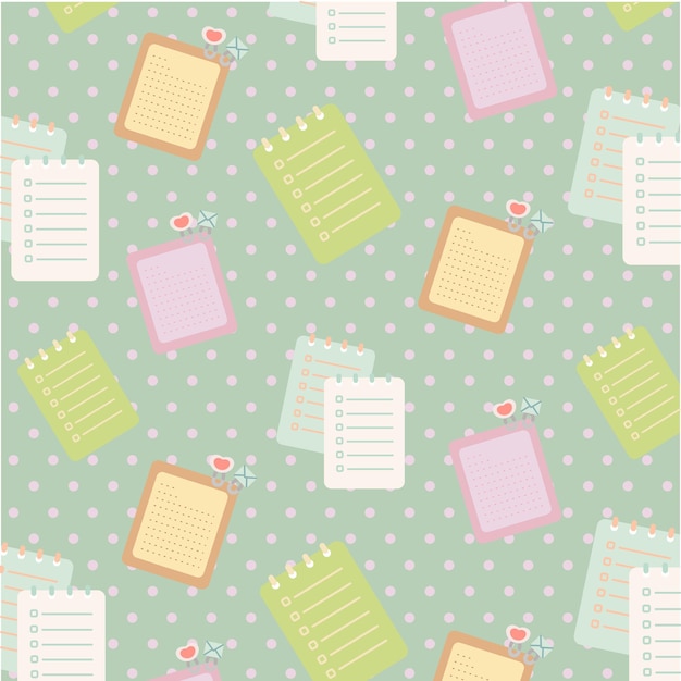 Colorful notebook pattern