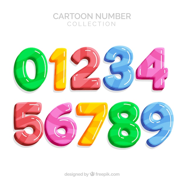 Colorful number collection