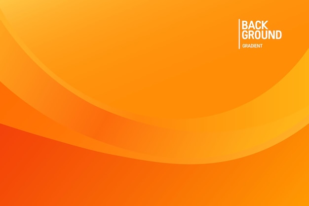 Colorful orange gradient background Fluid banner template vector illustration Abstract background