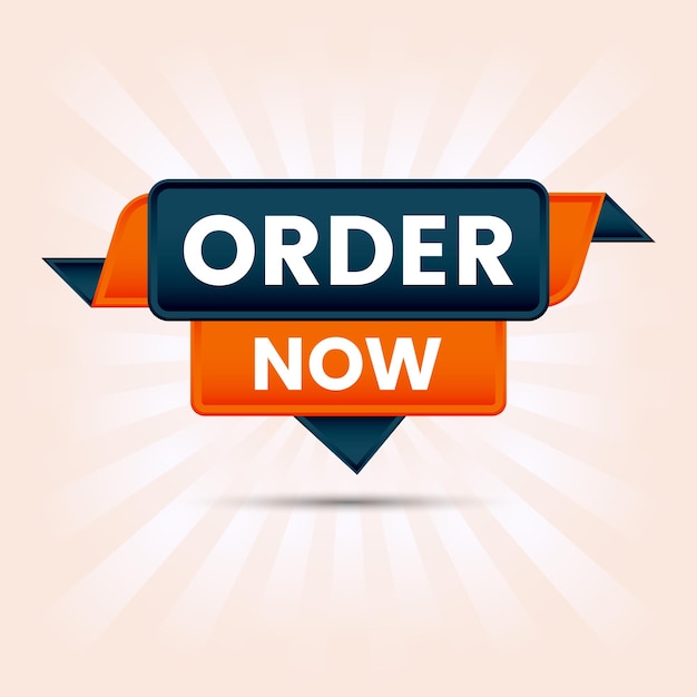 colorful order now banner