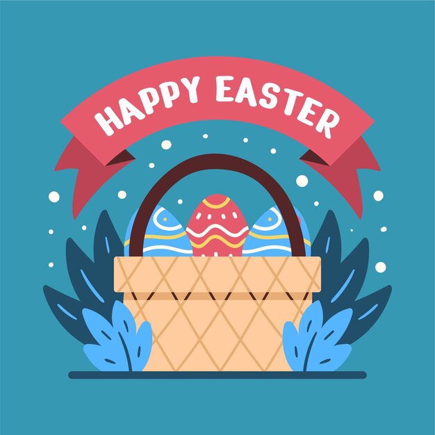 Vector colorful ornate easter eggs illustrations