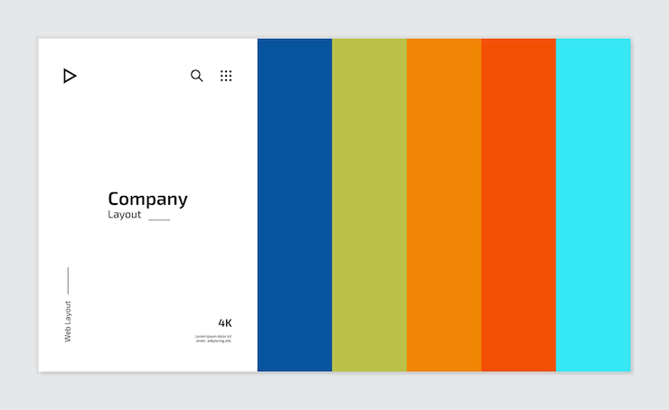 Vector a colorful package of the company company company