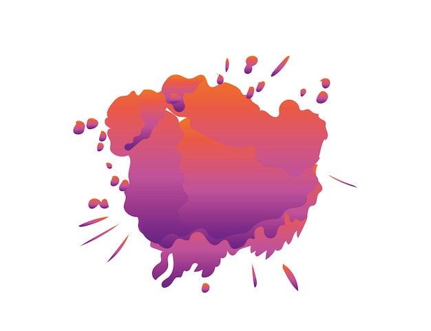 Vector colorful paint splasahes