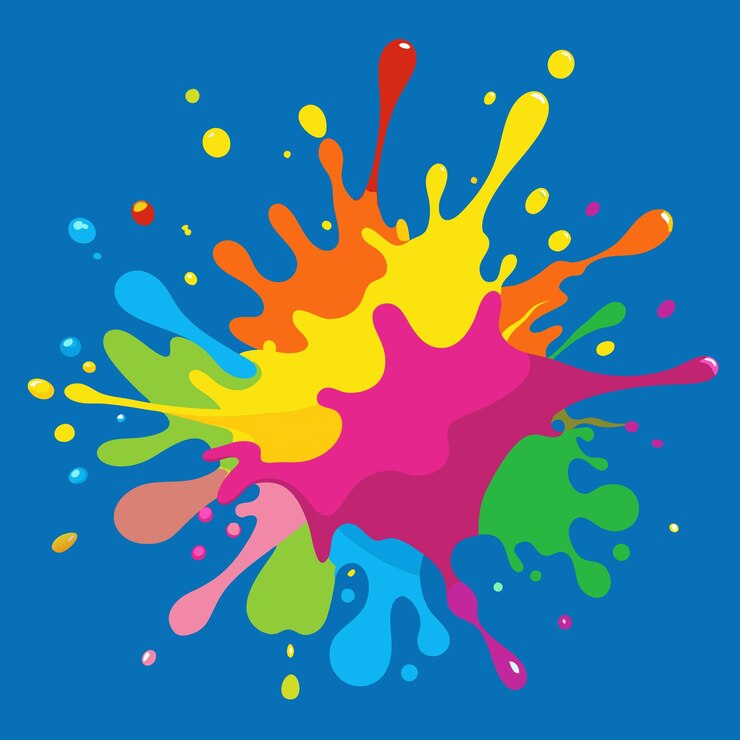 Vector colorful paint splash