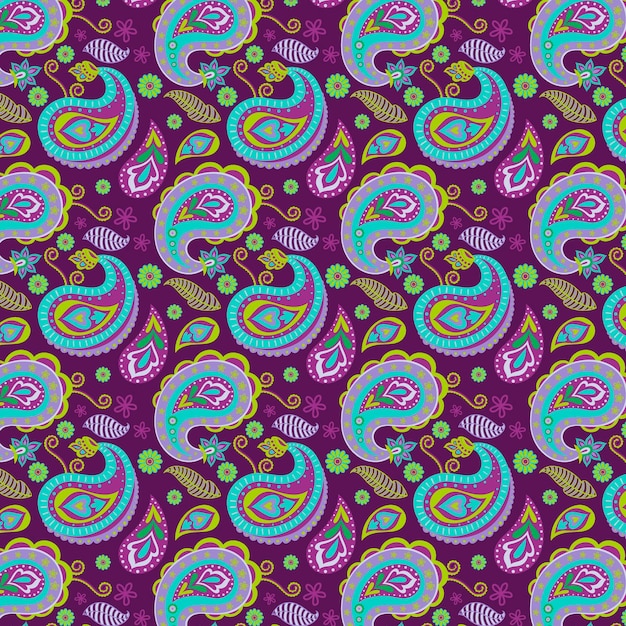 colorful paisley pattern