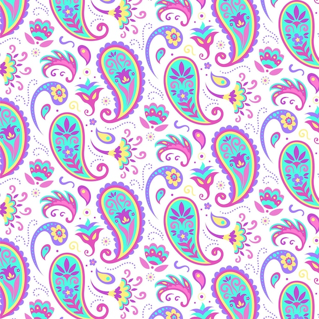 Colorful paisley pattern