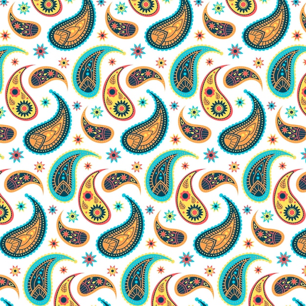 Colorful paisley pattern