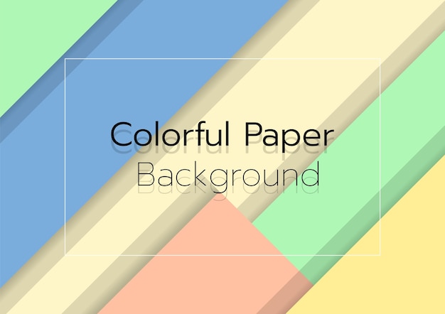 Vettore carta a colori backgroundpaper tagliato banner