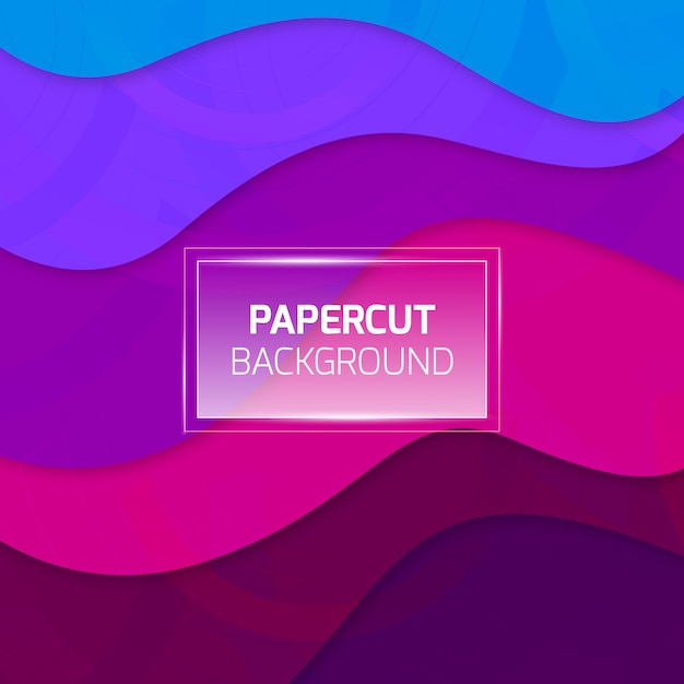 Colorful paper cut background