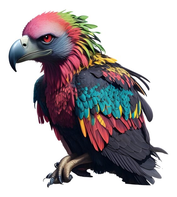 Vector colorful parrot vector design