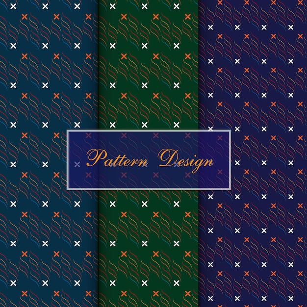 Vector colorful pattern design with seamless shape