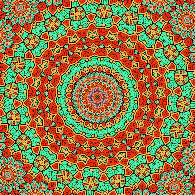 A colorful pattern with a circular pattern