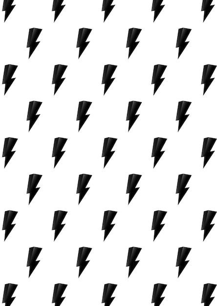 Colorful pattern with thunderbolt