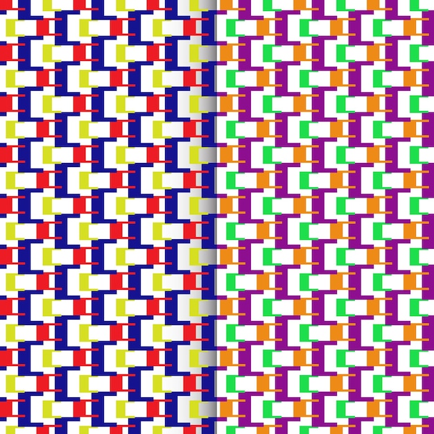 A colorful pattern with a white background.