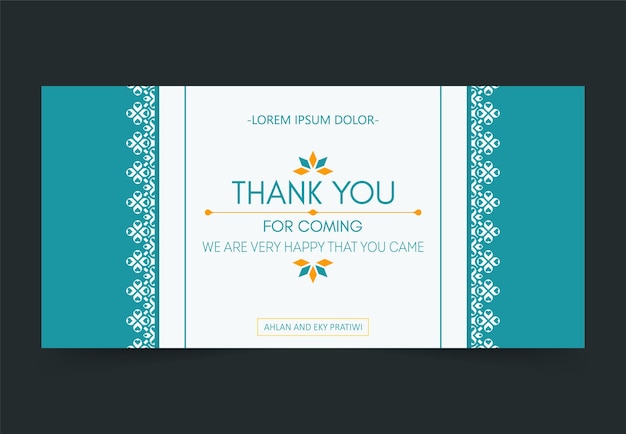 colorful patterned wedding thank you cards