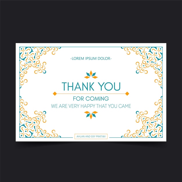 colorful patterned wedding thank you cards
