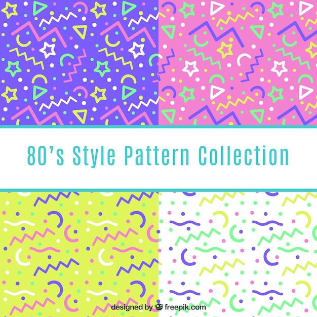 Colorful patterns of geometric lines