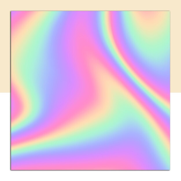 a colorful picture of a picture frame with a rainbow pattern on it