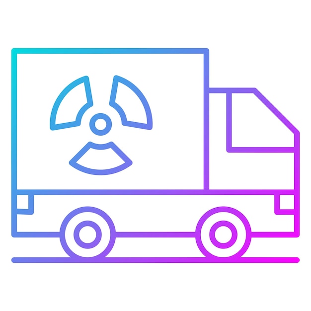 a colorful picture of a truck with a blue and purple design