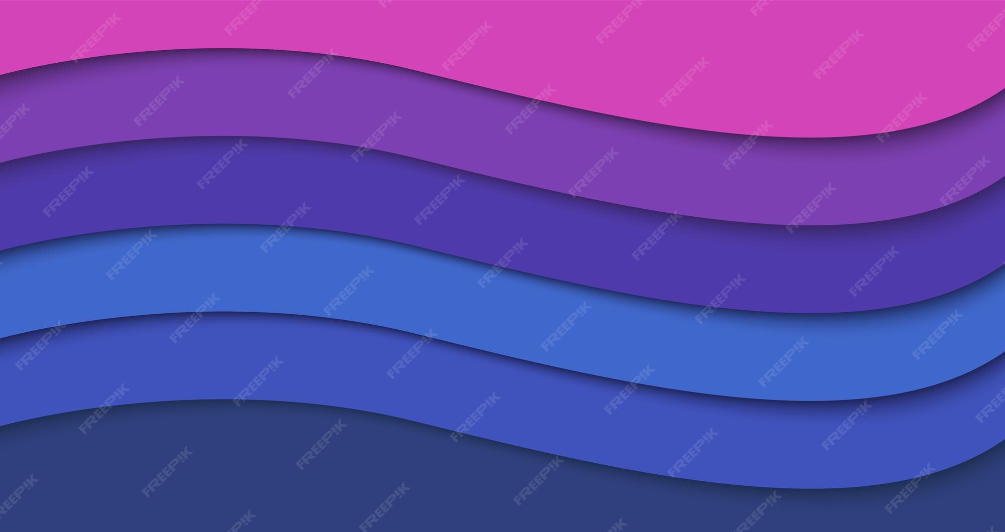 Premium Vector | Colorful Pink Blue Wave Vector Background