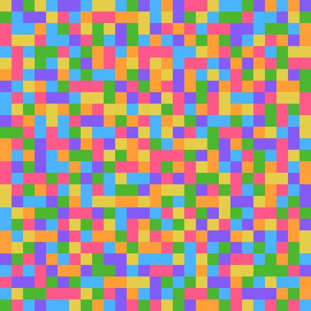 Vector colorful pixel pattern or background in pixel art