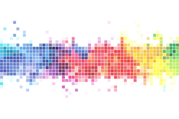 Colorful Pixels Background Illustration