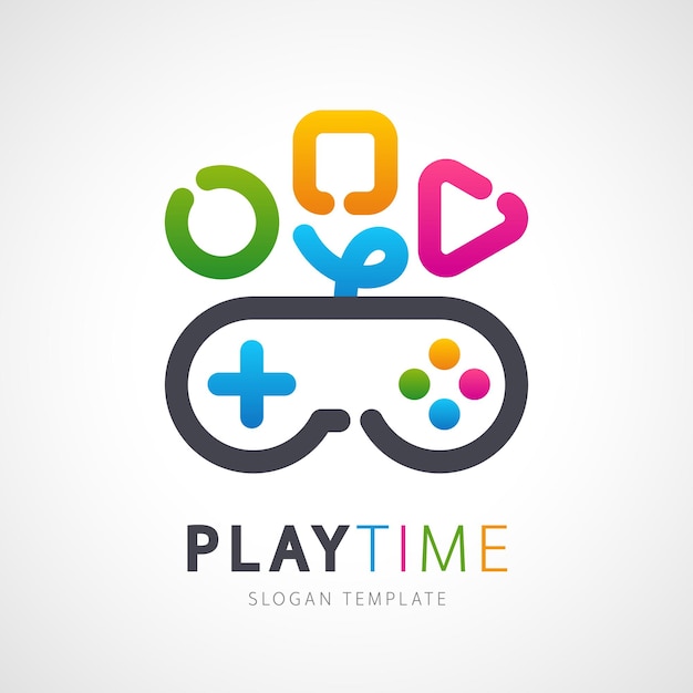 Colorful Playtime Logo Template