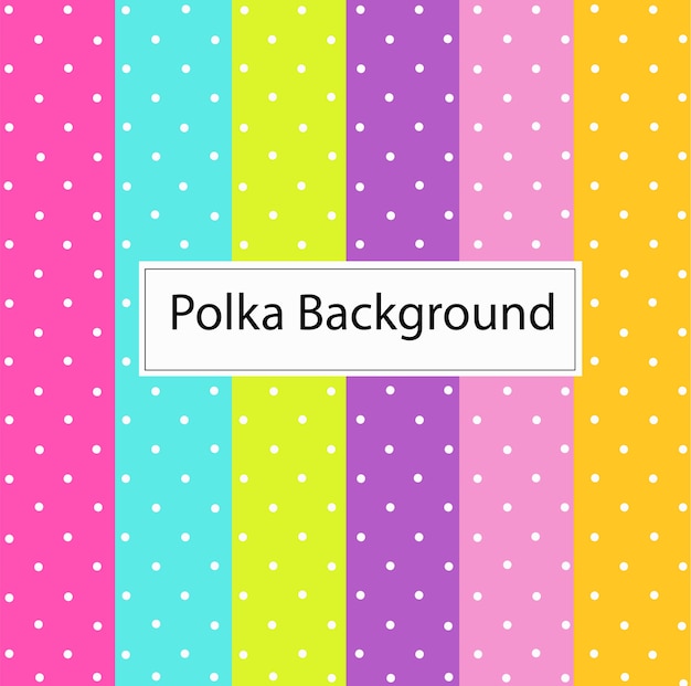 Colorful polka dot background 