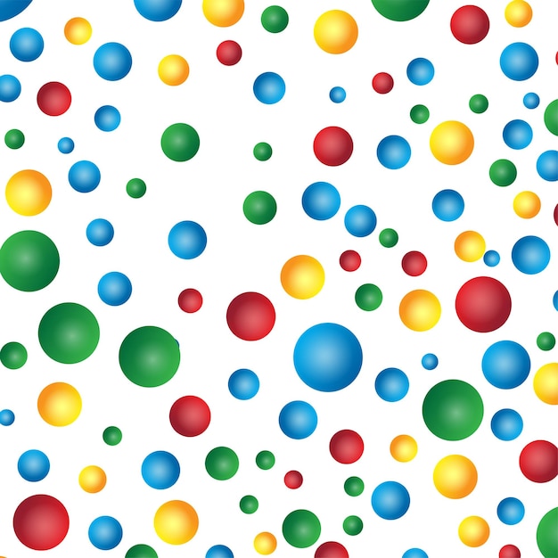 Colorful polka dot design pattern vector Modern gradient circle pattern vector