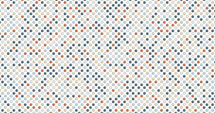 Vector colorful polka dot pattern background